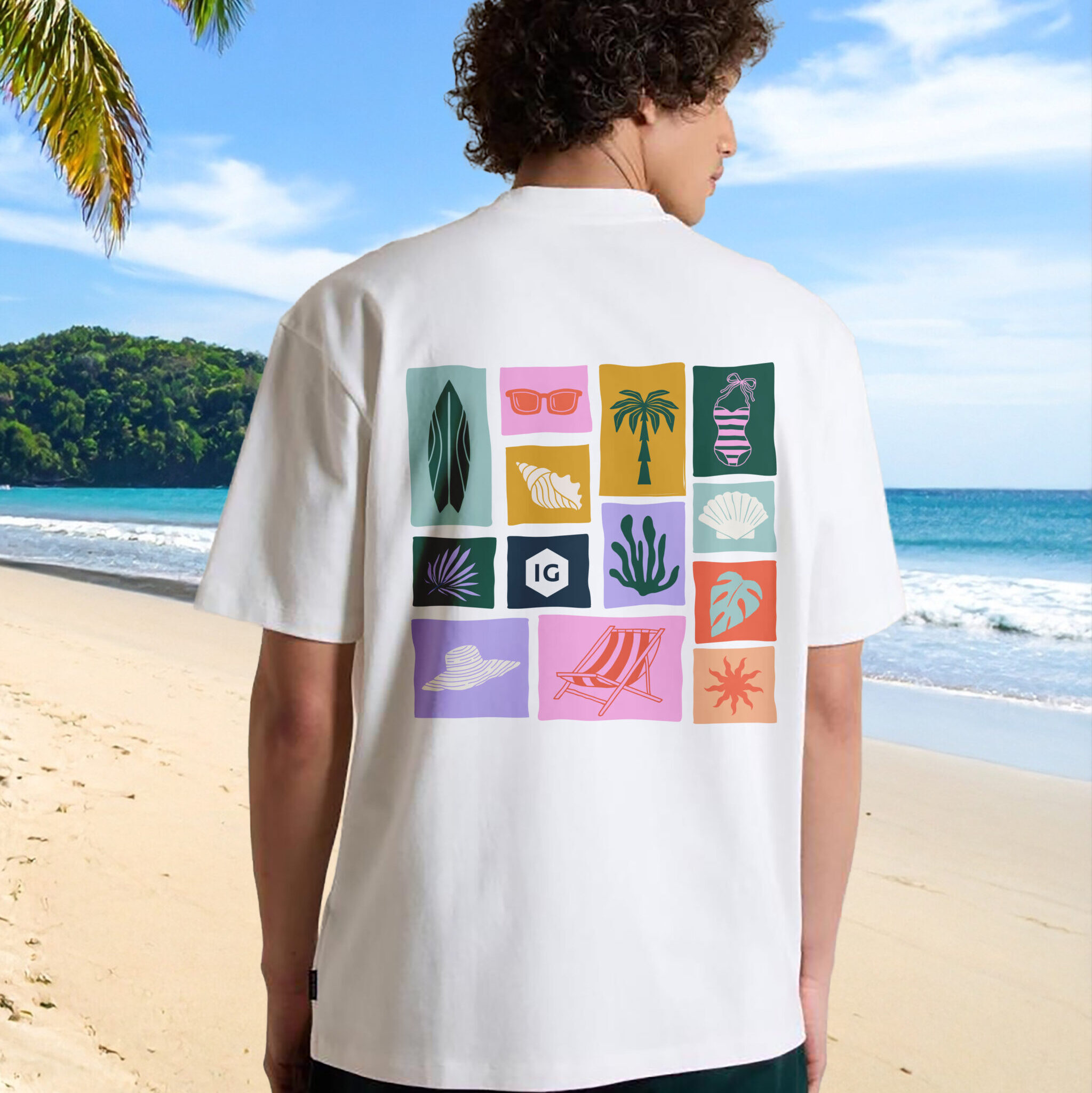 Men's Summer Tee - Beachy Daze